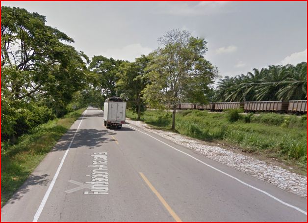 Fundacion Road (Train passing buy.